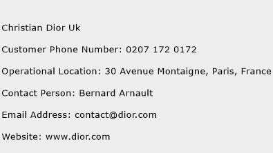 dior phone number customer service